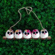 5 petites chouettes Fleur cadeau original famille