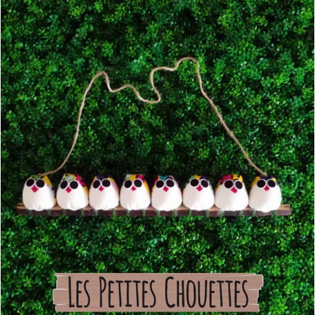 la chouette famille de 8 petites chouettes