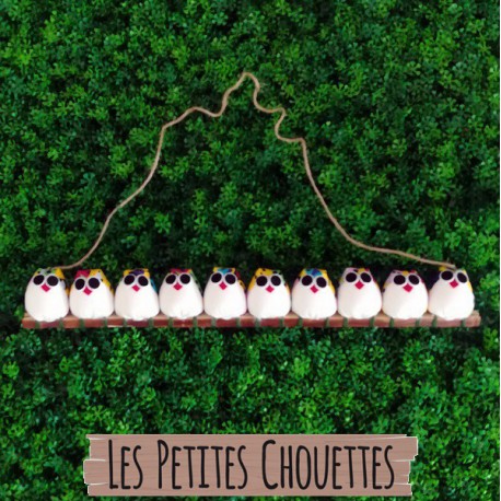 la chouette famille de 10 petites chouettes Coccinelle