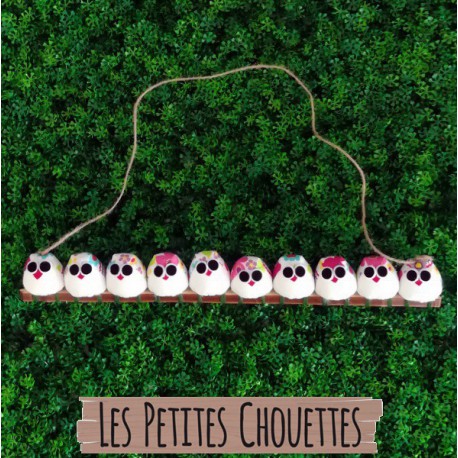 la chouette famille de 10 petites chouettes Fleur