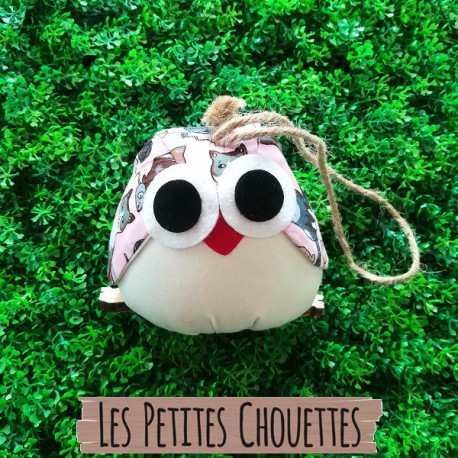 Tissu chats Rose pour la décoration d'une chambre d'enfant