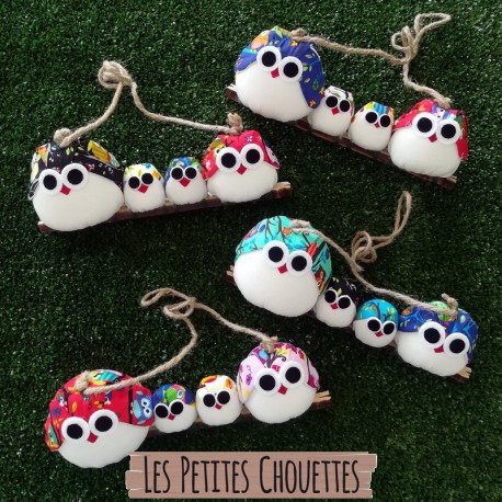 famille chouette hibou customisée