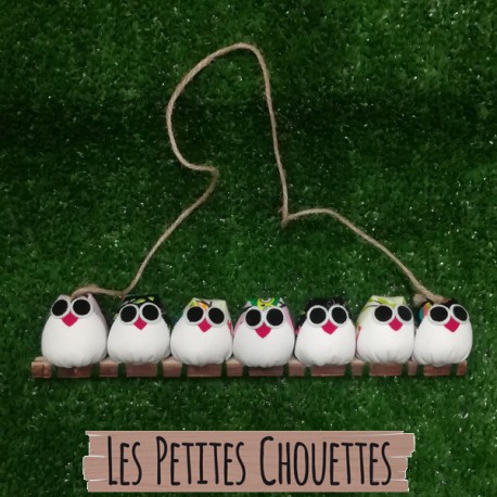 7 petites chouettes hiboux mélangé