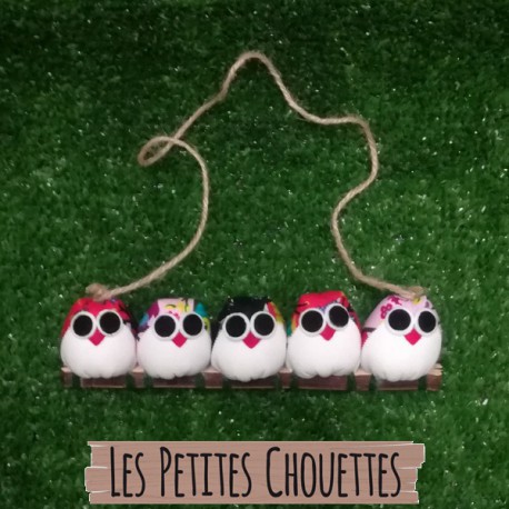 5 petites chouettes éléphant multi-couleurs