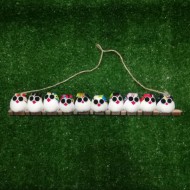 10 petites chouettes tissu hibou mélangé