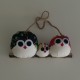 Famille 3 chouettes tissu Hibou NoJaRo