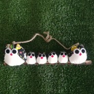 hibou en famille à personnaliser