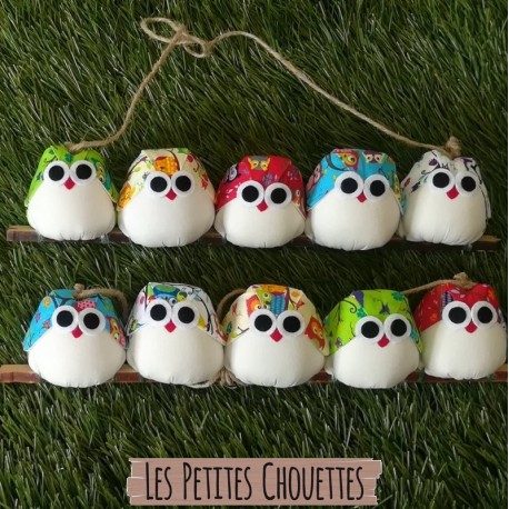 5 chouettes 9cm , idéale pour les arbres généalogique