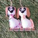 2 petits chiens 9cm