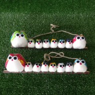 Famille 8 chouettes Mix