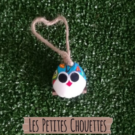 Chouette 5 cm tissu hibou
