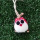 Chouette 5 cm tissu hibou