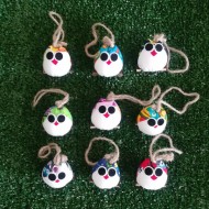 Chouette 5 cm tissu hibou