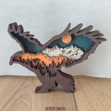 hibou personnalisable chouette vert