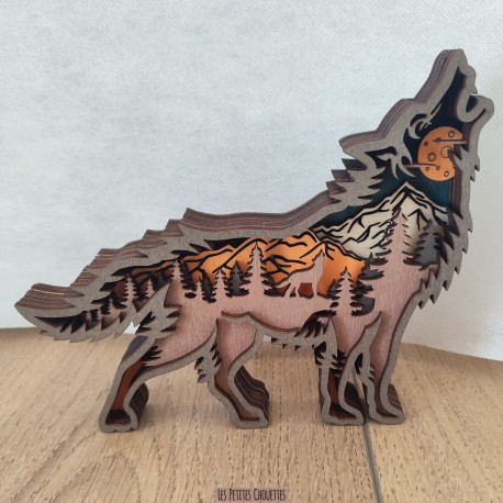 loup bois découpe laser