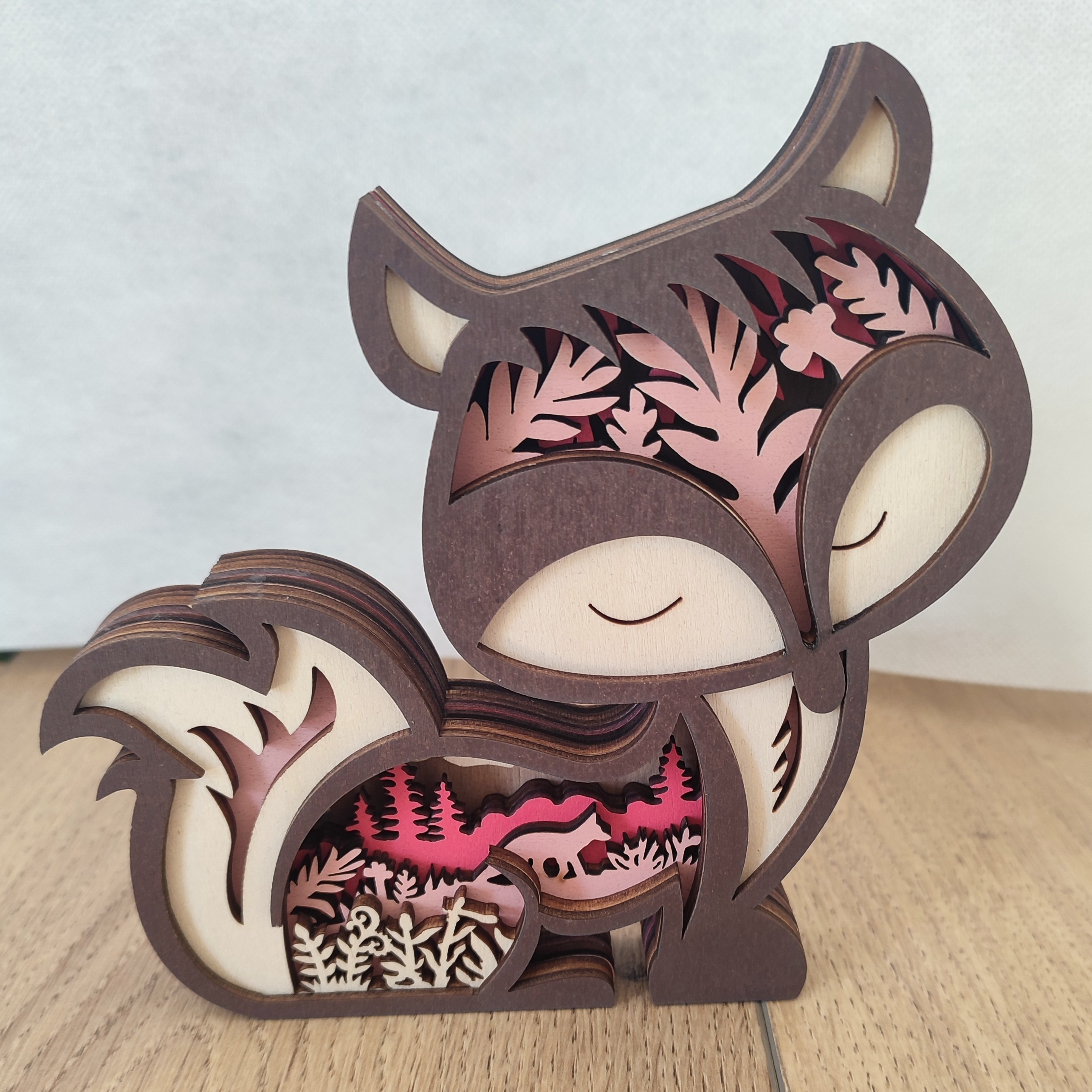 Animaux bois d&eacute;coupe laser